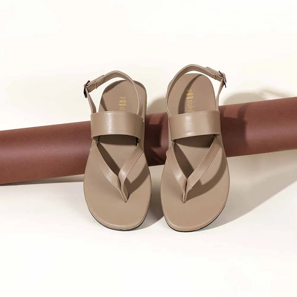 Hiver Thong-Strap Vegan Leather Sandals