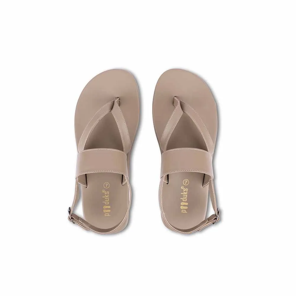 Hiver Thong-Strap Vegan Leather Sandals