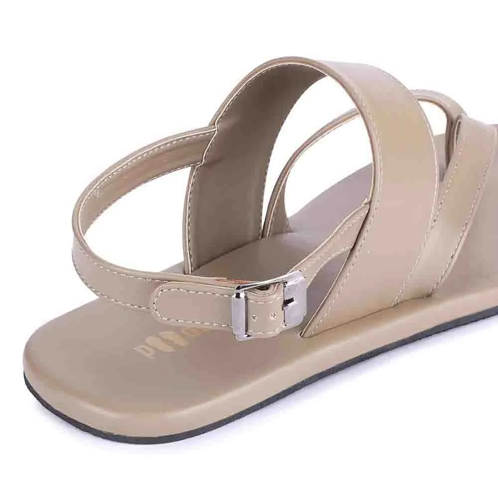 Hiver Thong-Strap Vegan Leather Sandals