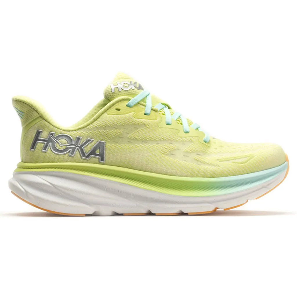 Hoka Womens Trainers Clifton 9 Casual Lace Up Low Top Textile - UK 4