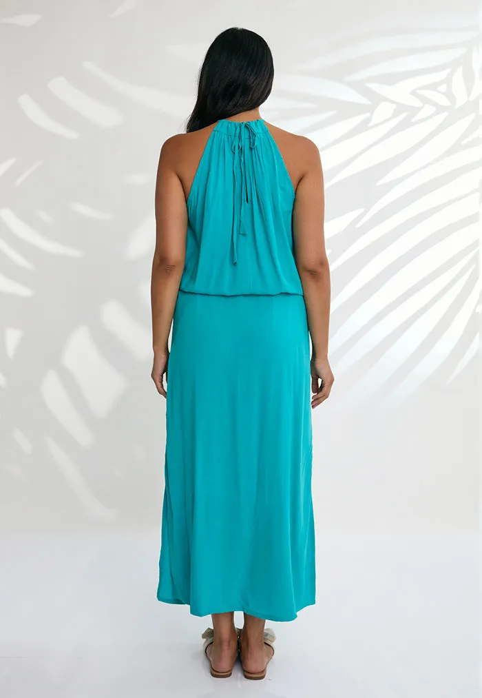 Indii Breeze Susan Halter Maxi Dress - Tosca