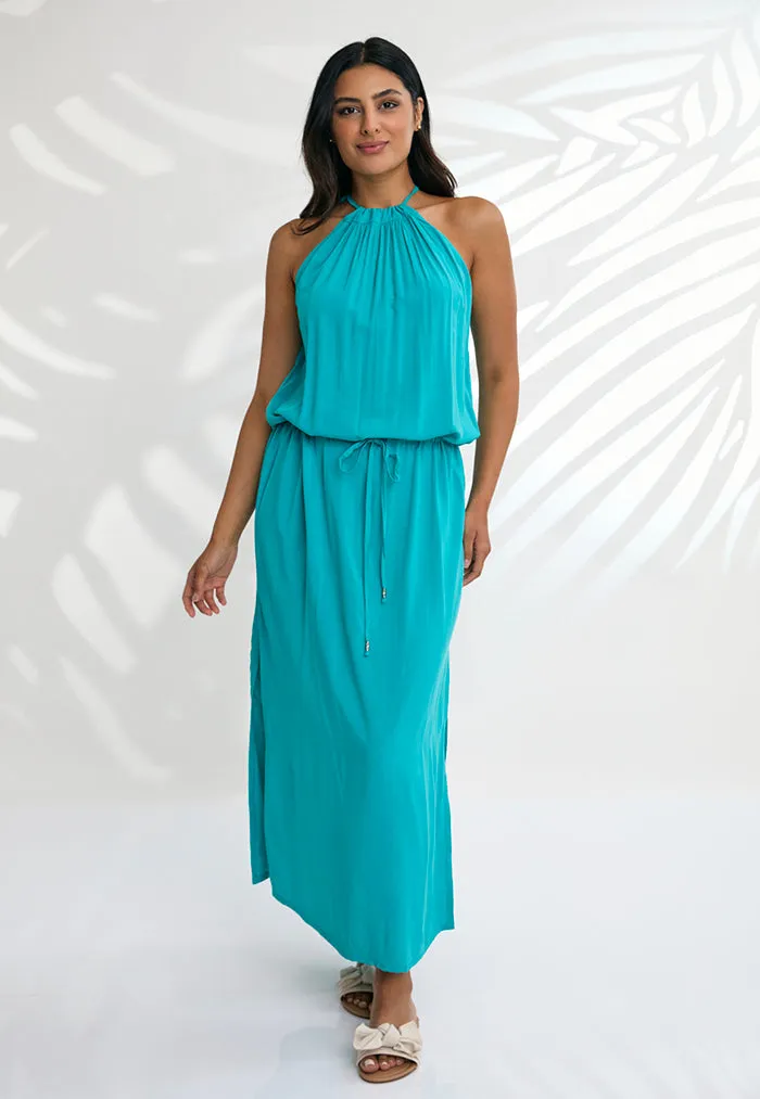 Indii Breeze Susan Halter Maxi Dress - Tosca