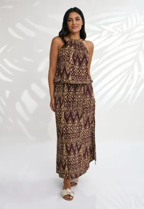 Indii Breeze Susan Halter Maxi Dress - Wiwi