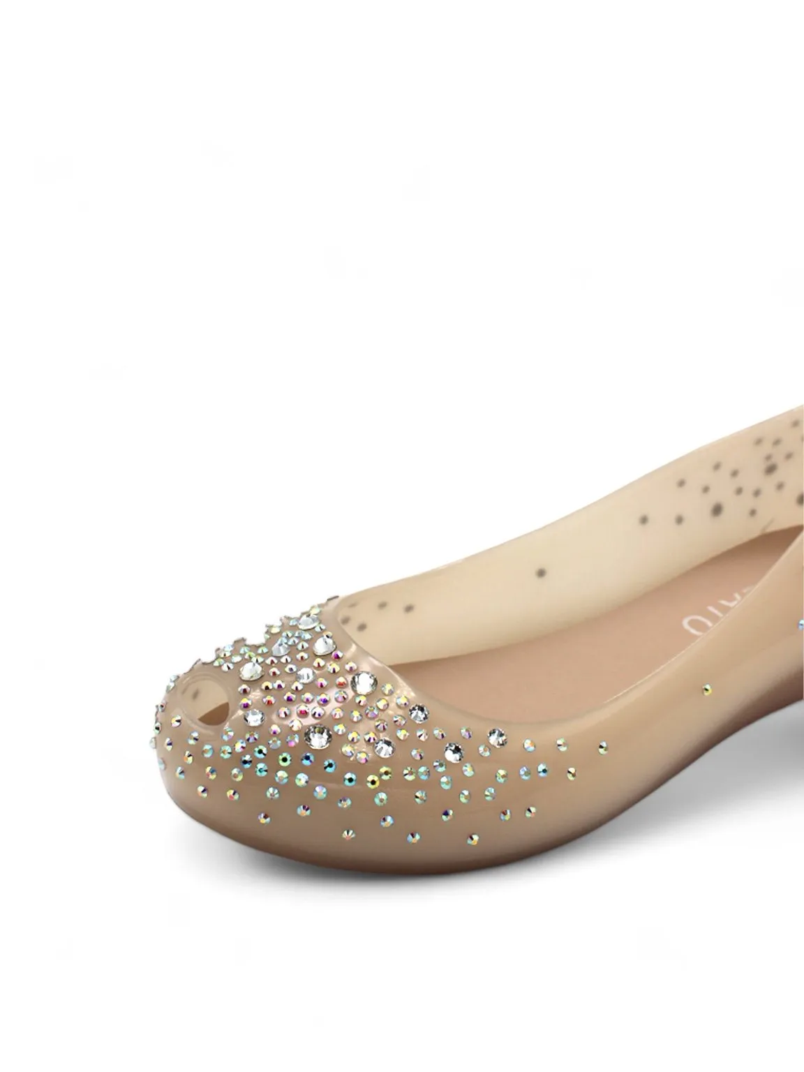 Jelly Shoe Glittering Ballerina Flats