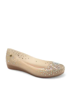 Jelly Shoe Glittering Ballerina Flats