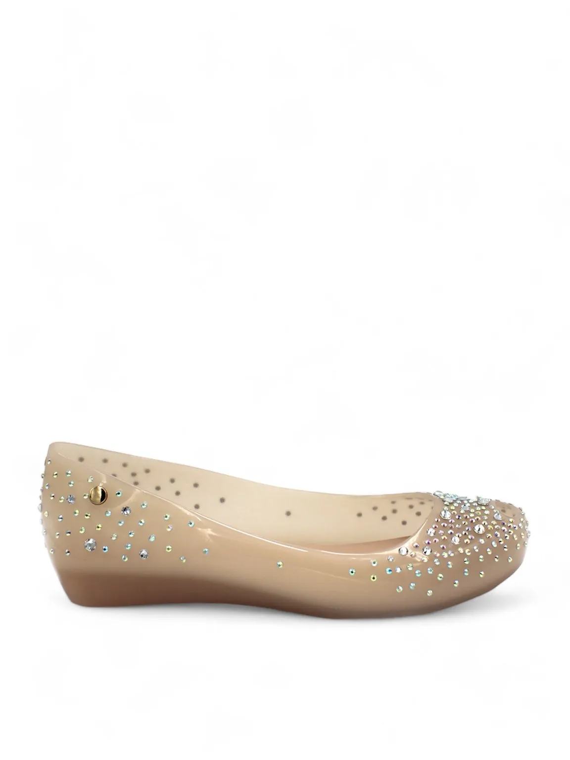 Jelly Shoe Glittering Ballerina Flats