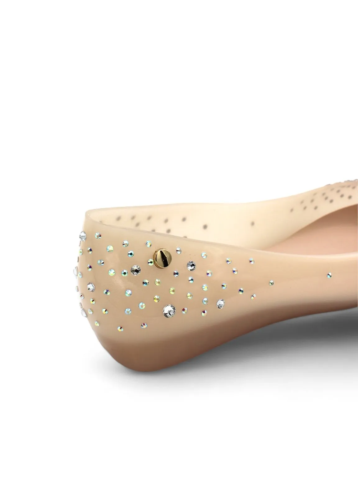 Jelly Shoe Glittering Ballerina Flats