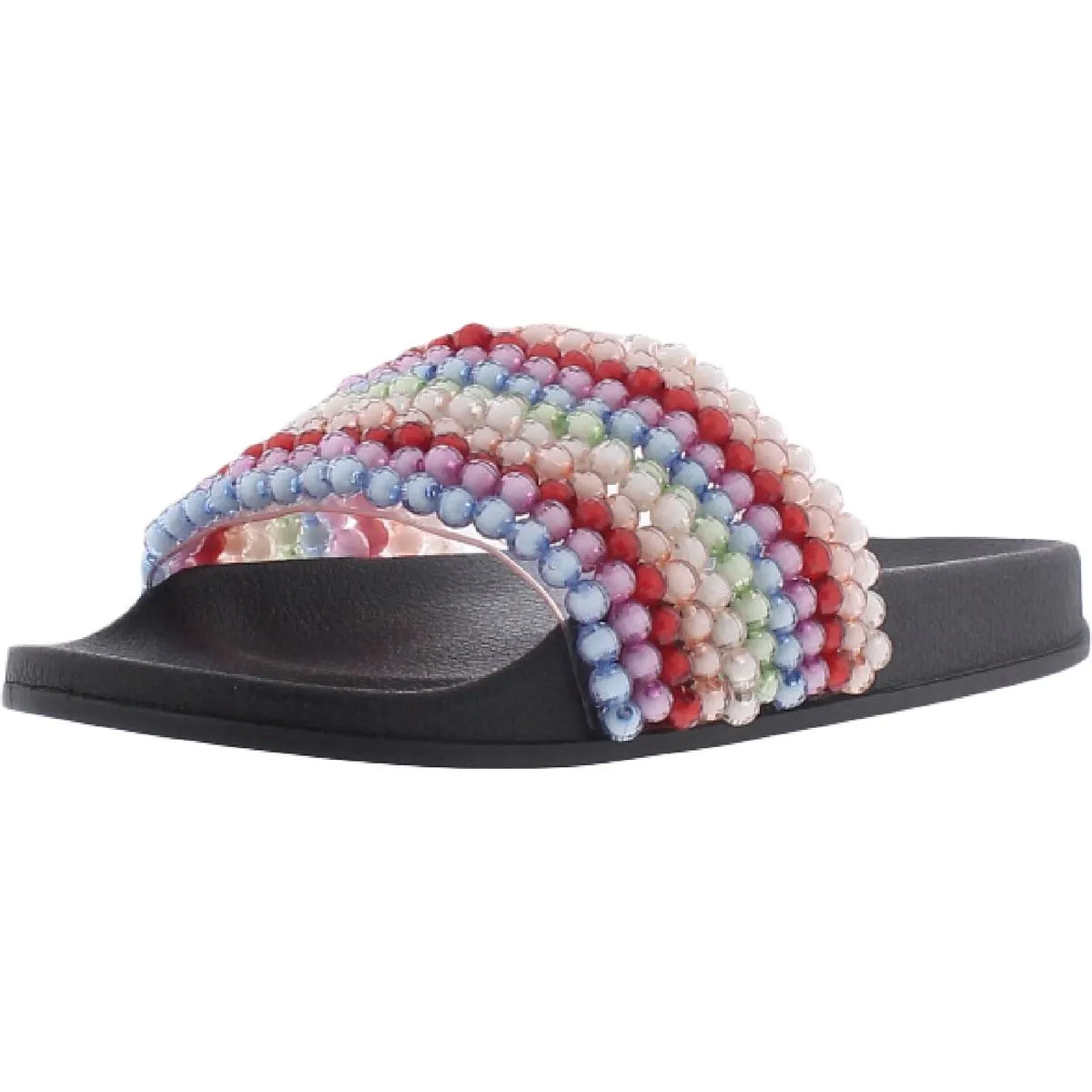 Jessica Simpson Womens Saycie Beaded Pool Slides