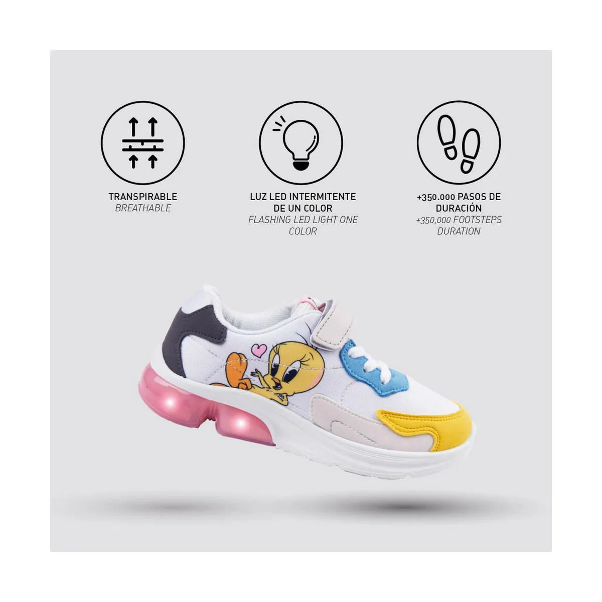 Led Trainers Looney Tunes Multicolour