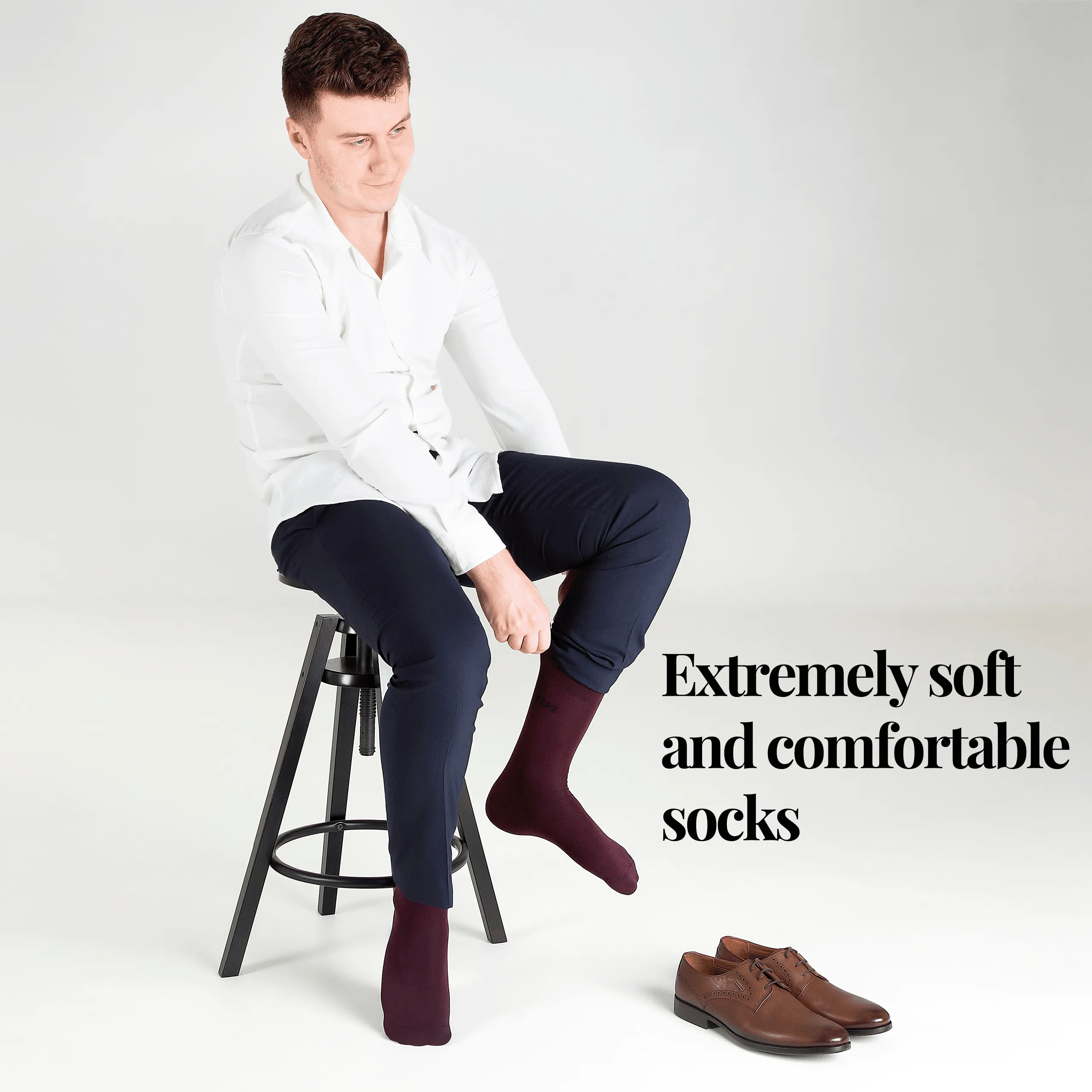 Luxurious Soft Top Crew Bamboo Socks, 6 Pairs