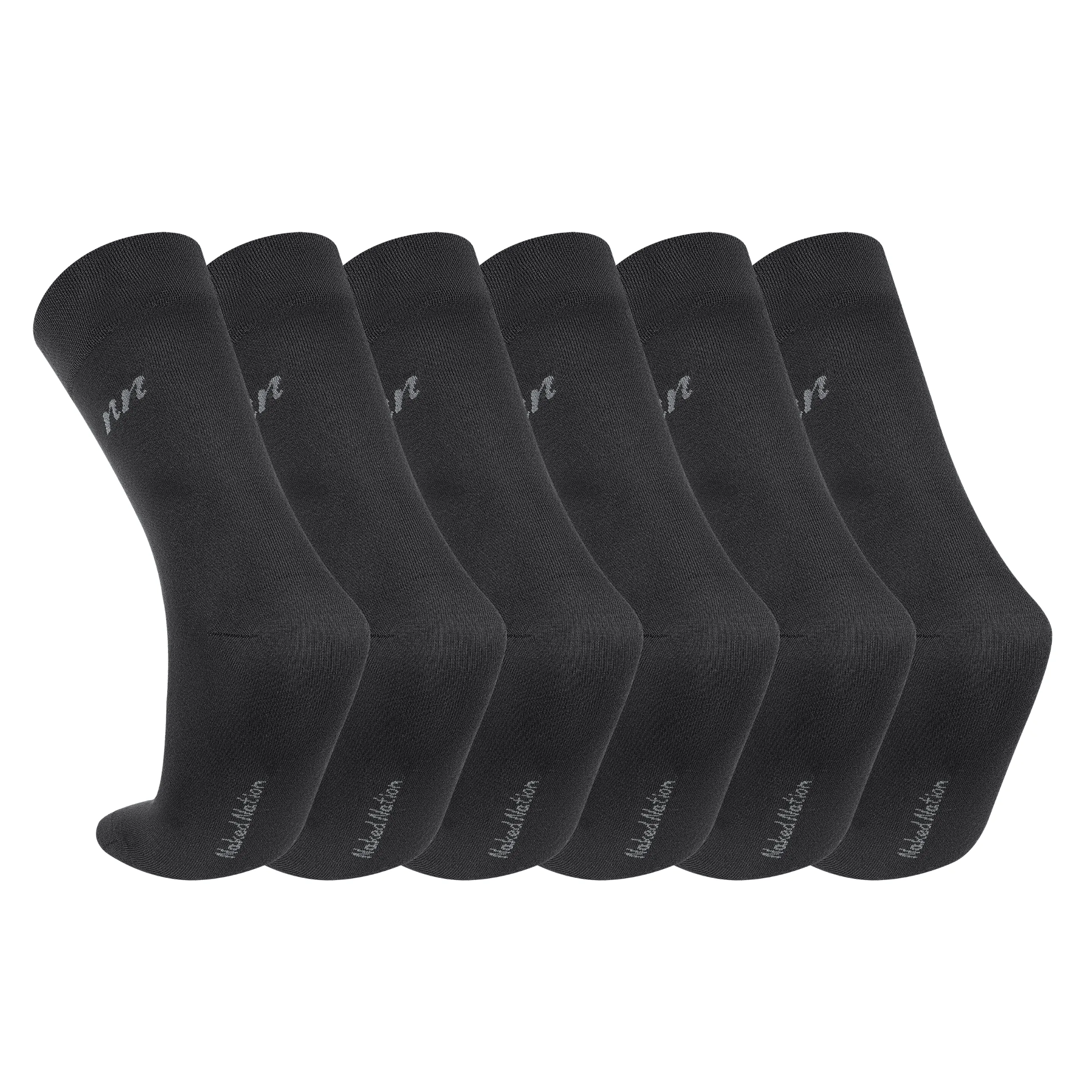 Luxurious Soft Top Crew Bamboo Socks, 6 Pairs