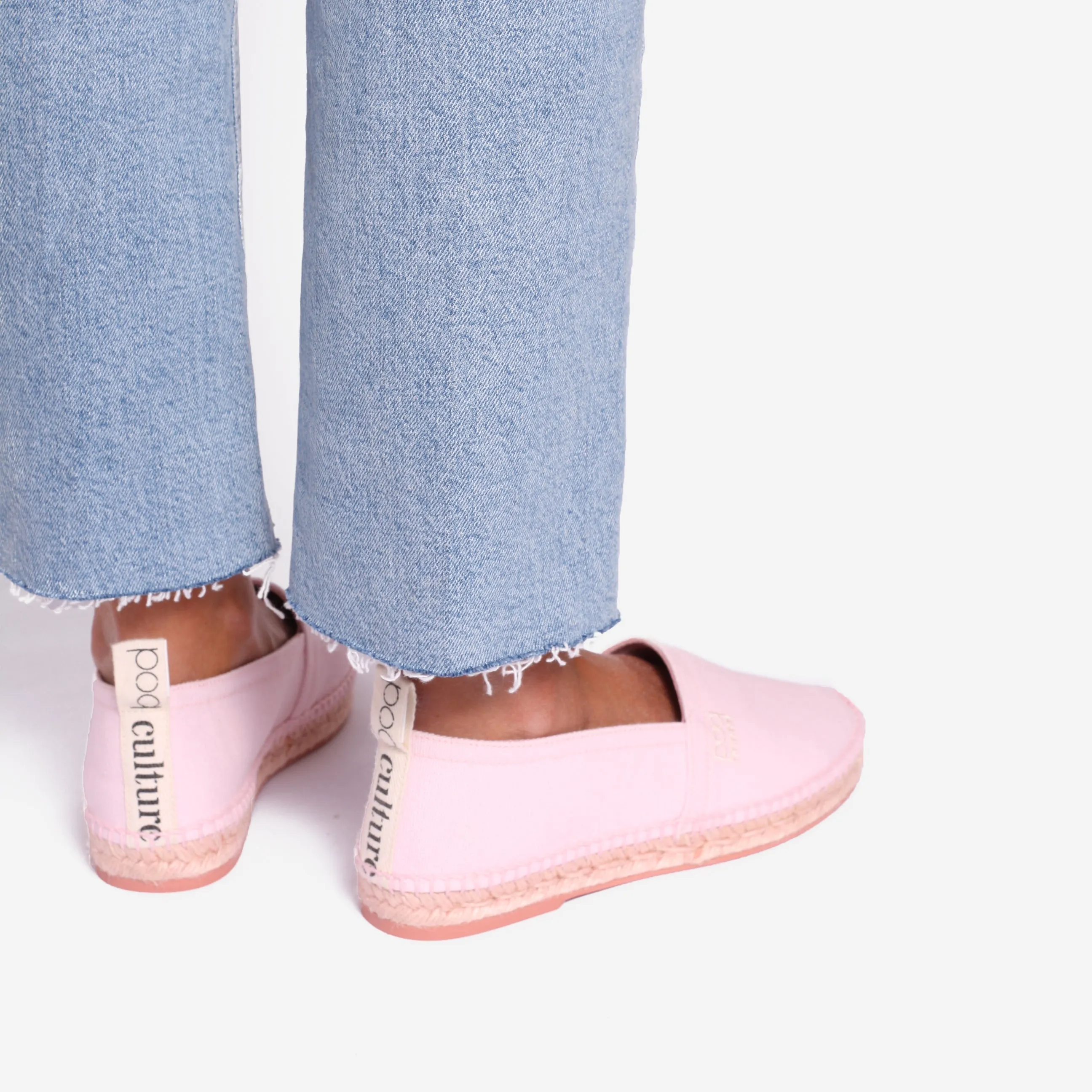 Luxury Espadrilles Women Lemán Canva Crystal Pink