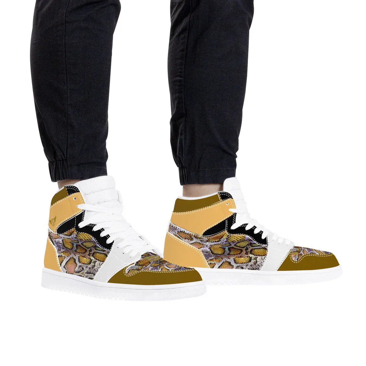 Majestic Gold Print | High Top Customized | Shoe Zero