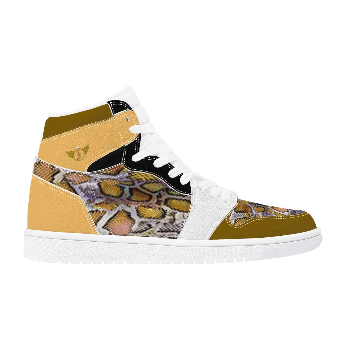 Majestic Gold Print | High Top Customized | Shoe Zero