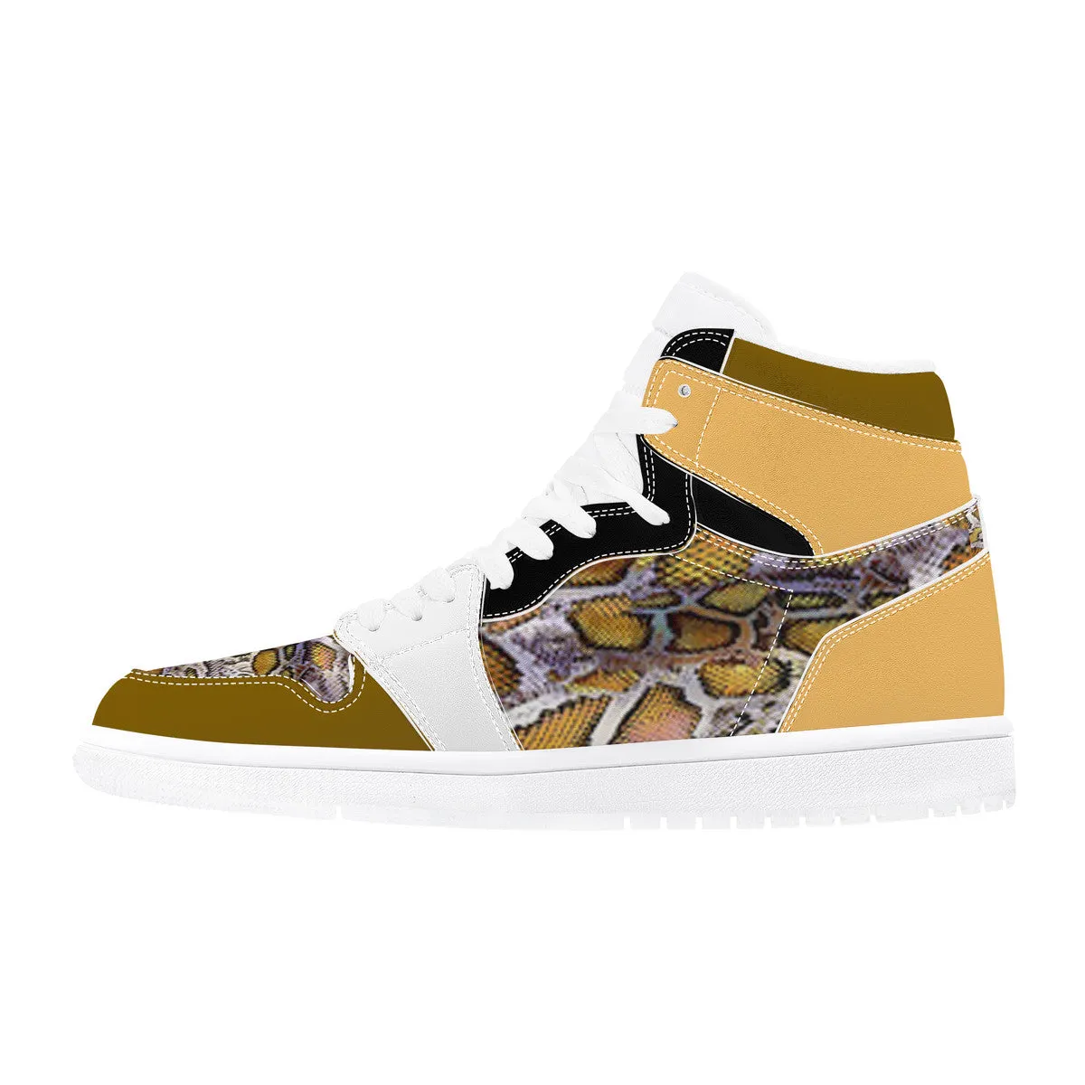 Majestic Gold Print | High Top Customized | Shoe Zero