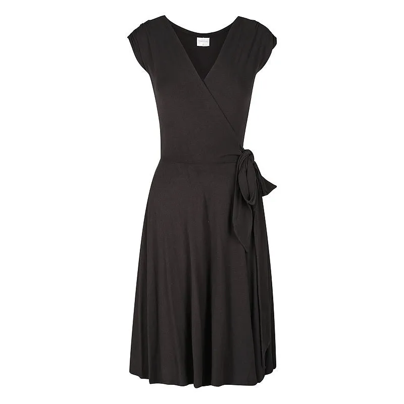 Maternity Wrap Dress - Black