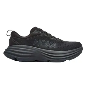 Men's Bondi 8 Running Shoe - Black/Black - Wide (2E)