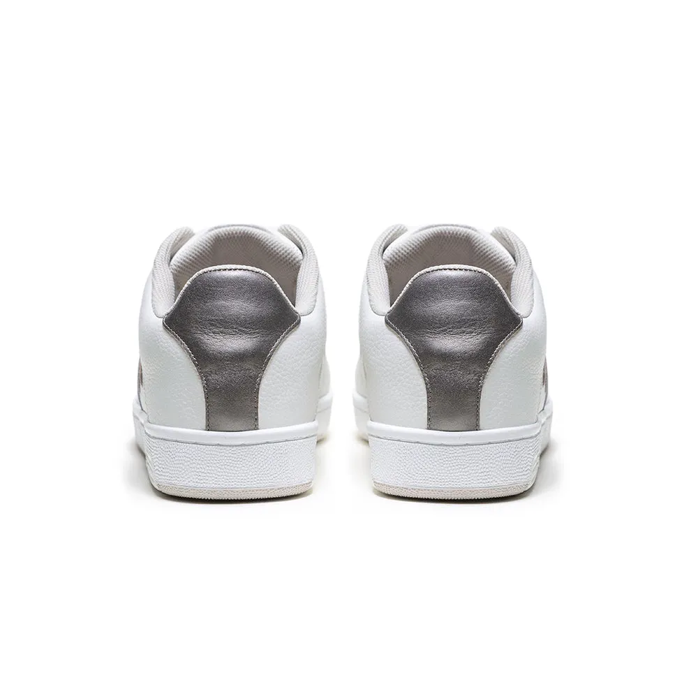 Men's Icon OG White Gold Logo Leather Sneakers 01942-008