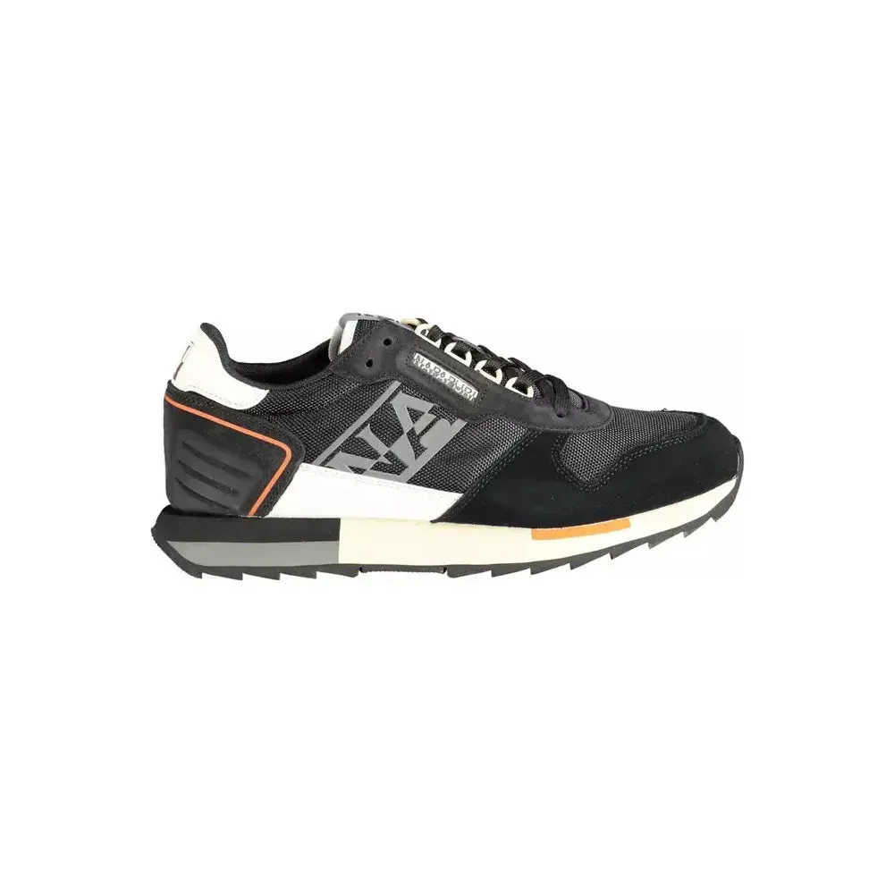 Napapijri Black Leather Men Sneaker