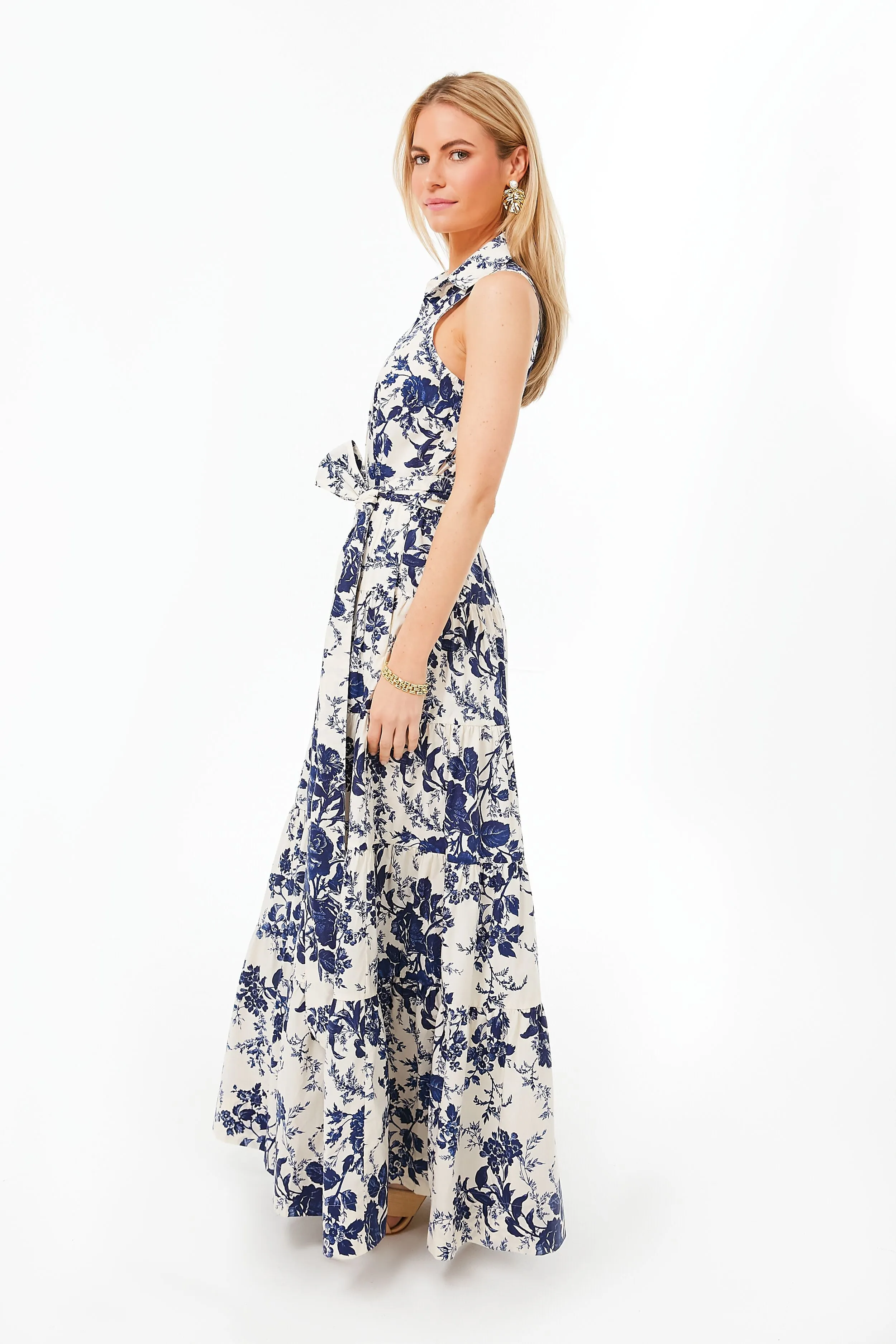 Navy Vintage Floral Adriana Dress