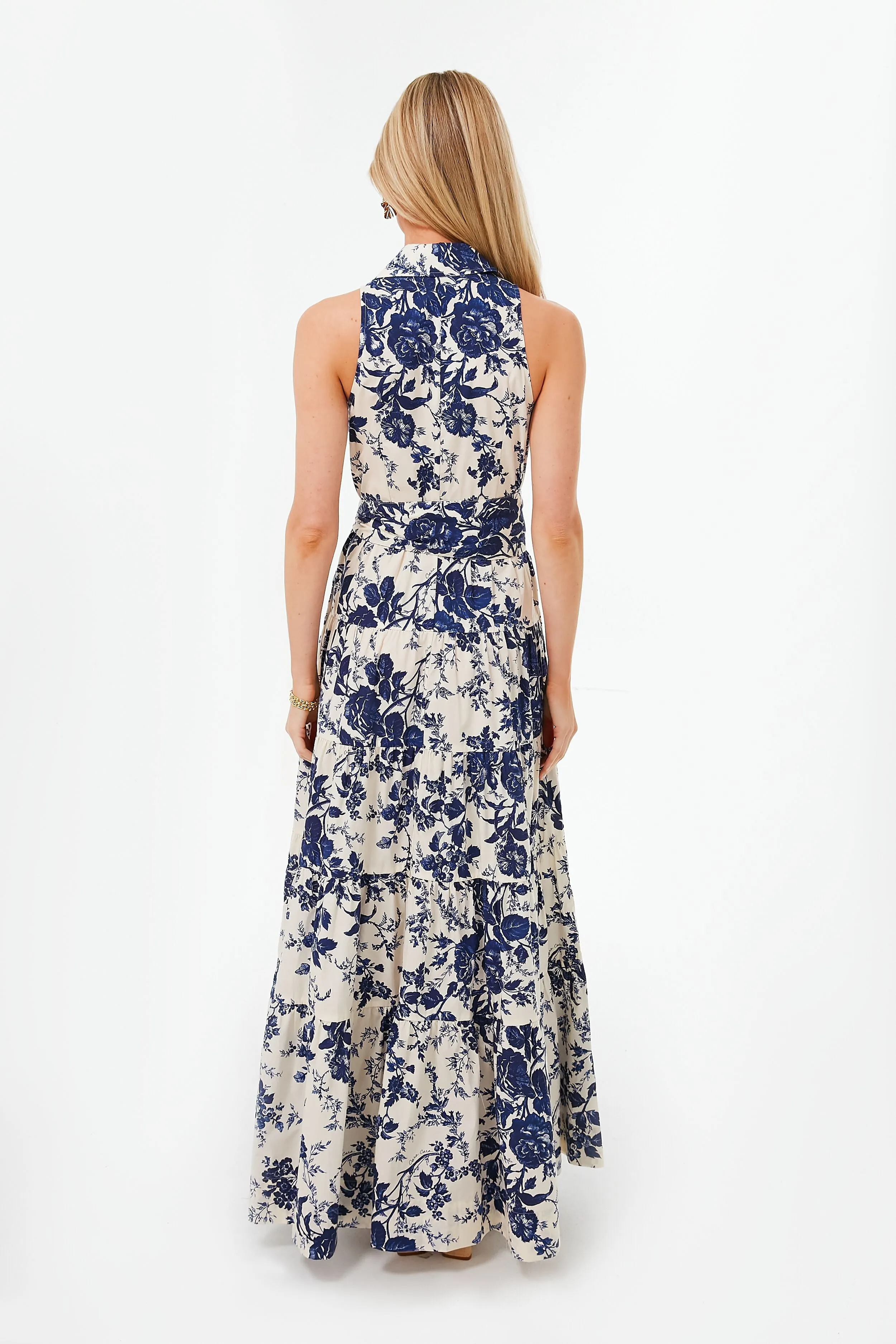 Navy Vintage Floral Adriana Dress