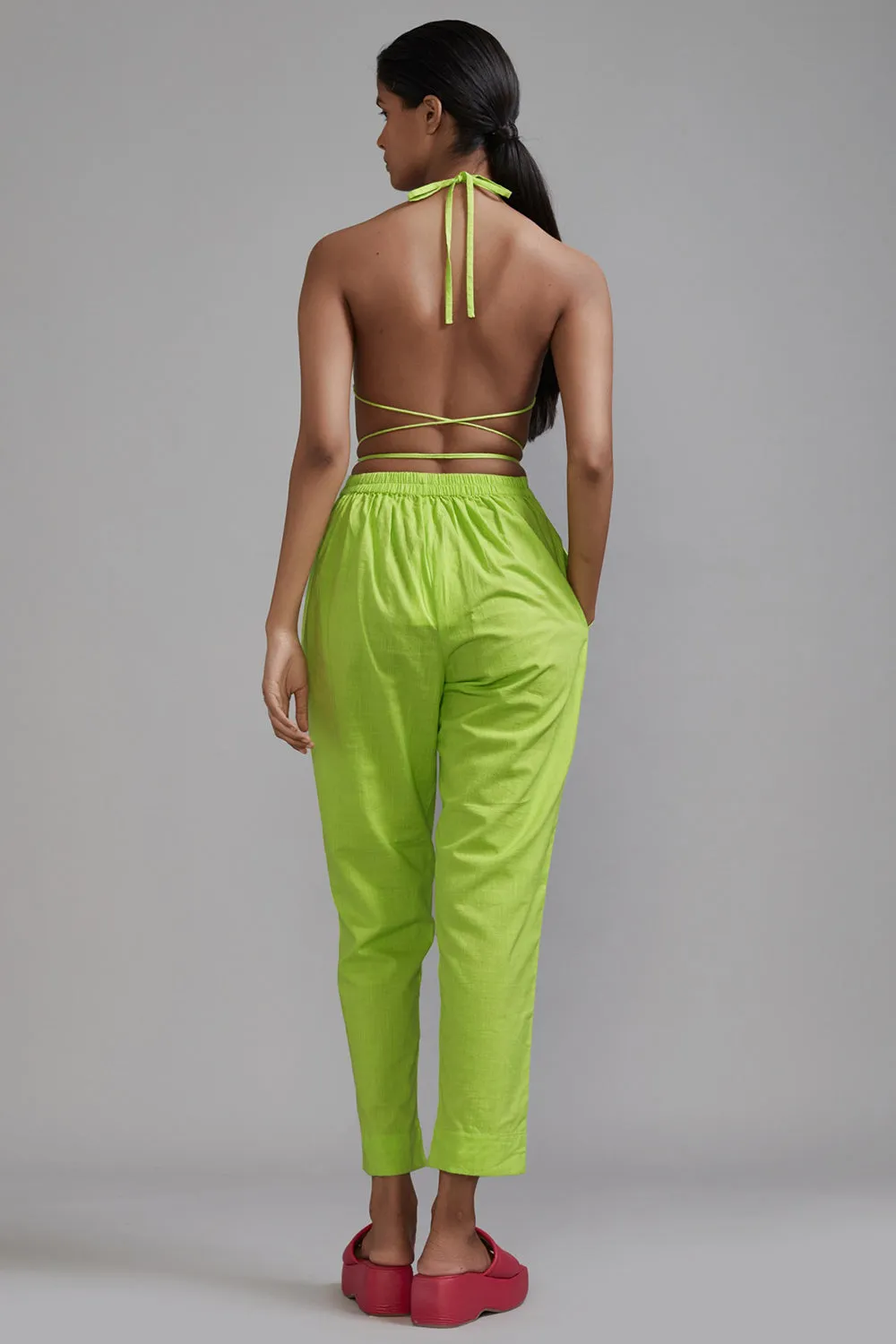 Neon Green Cotton Co-Ord Set