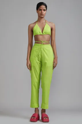 Neon Green Cotton Co-Ord Set