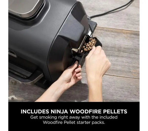 Ninja Woodfire XL Electric Outdoor BBQ Grill & Smoker | OG850UK