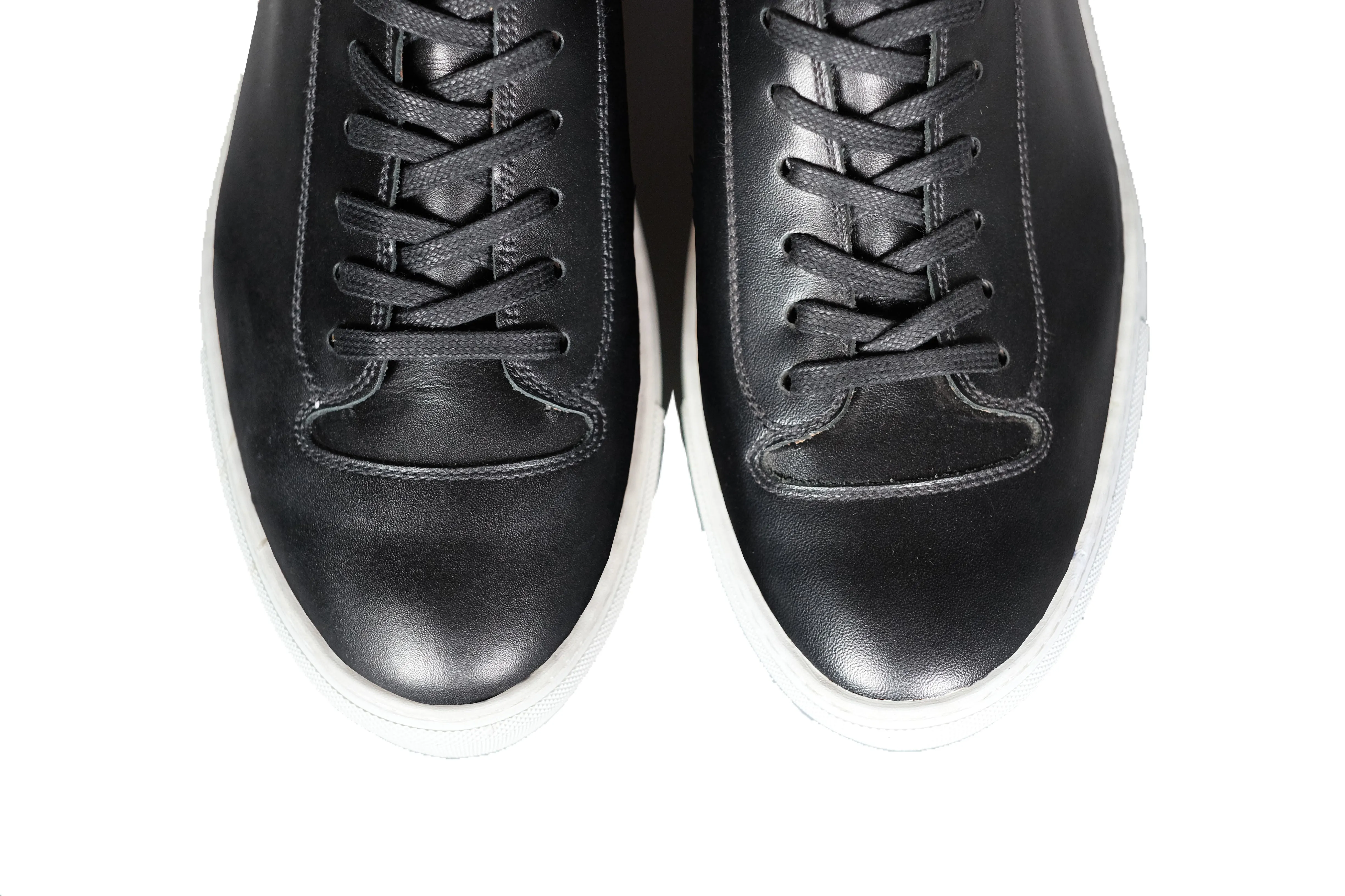 Olympia - MTO - Black Calf / White Sole