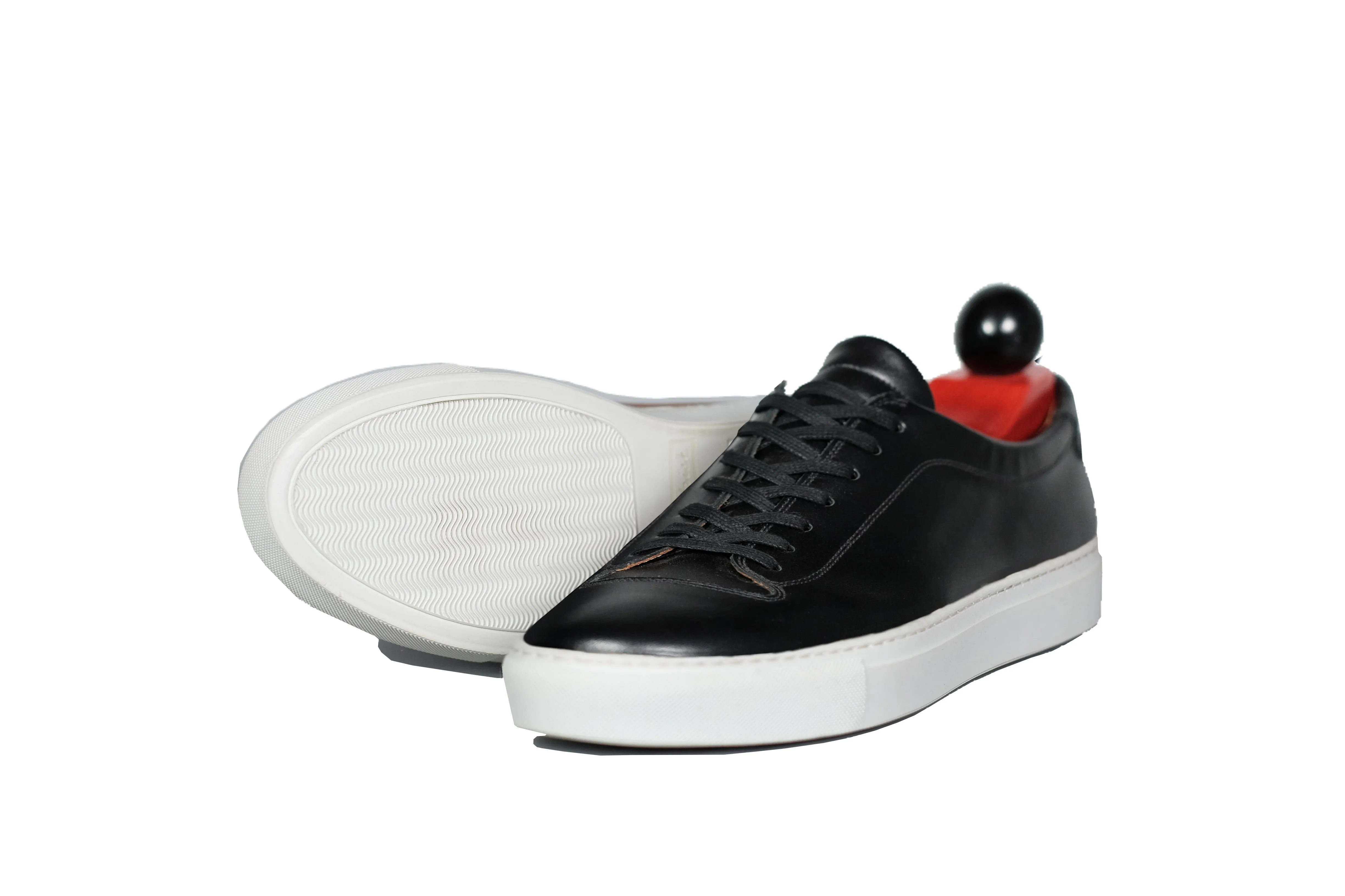 Olympia - MTO - Black Calf / White Sole