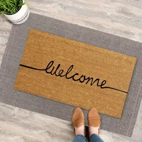 OnlyMat Jute and Coir Doormat Combo - Welcome printed Entrance Doormat