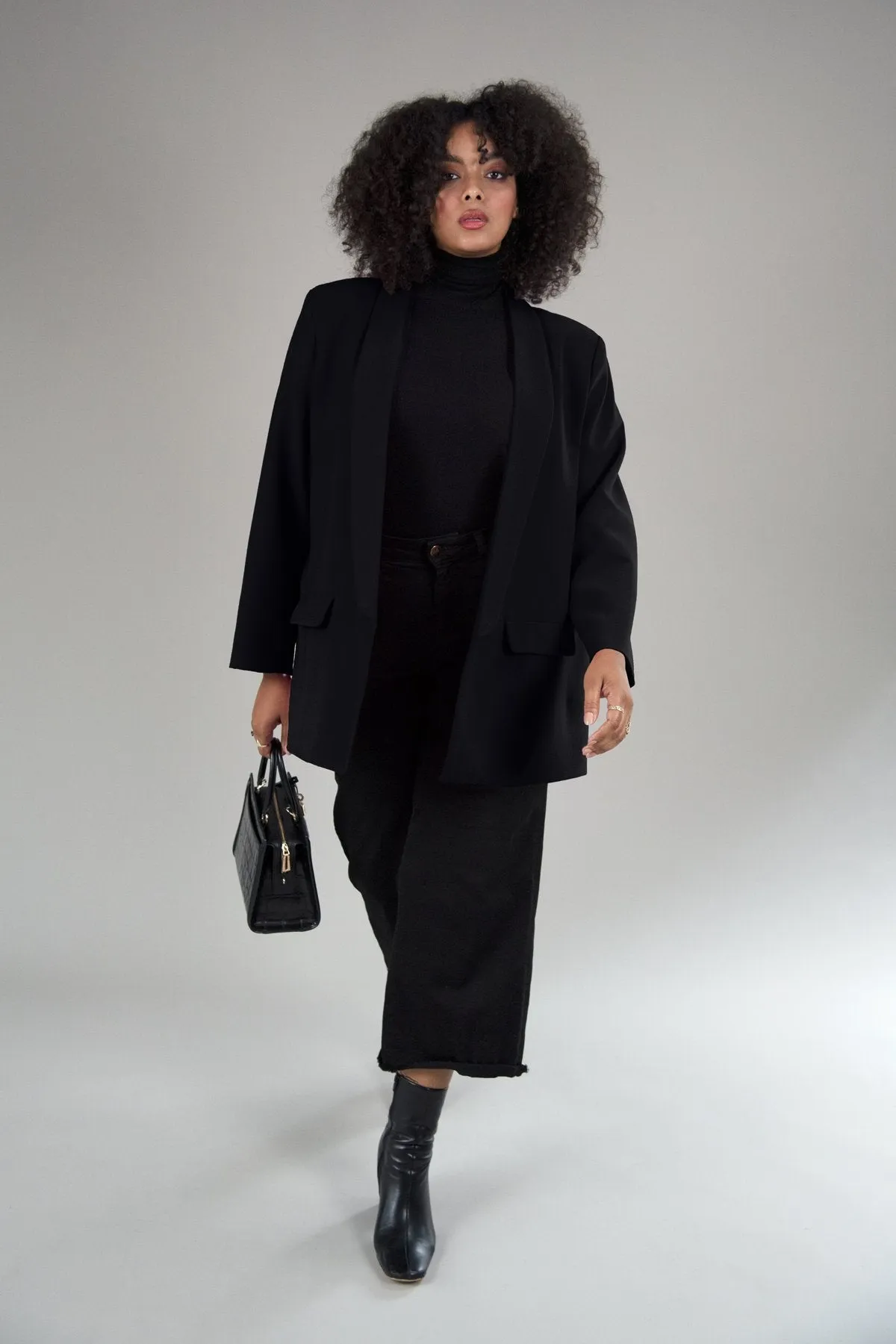 Oversized Classic Blazer - Black