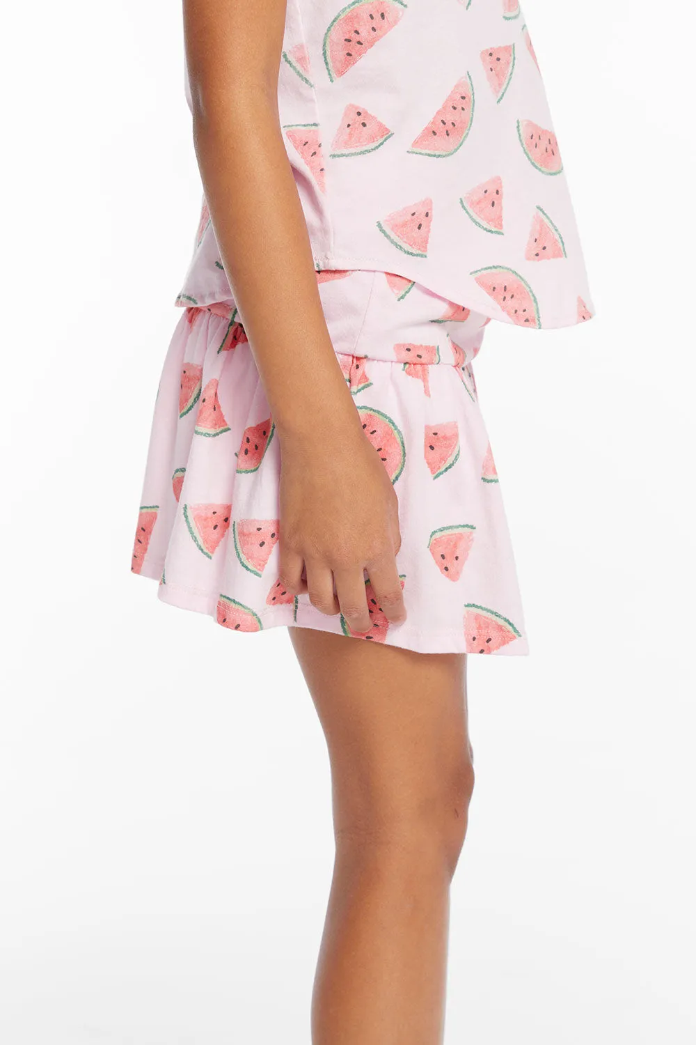 Peplum Watermelon Heaven Girls Skort