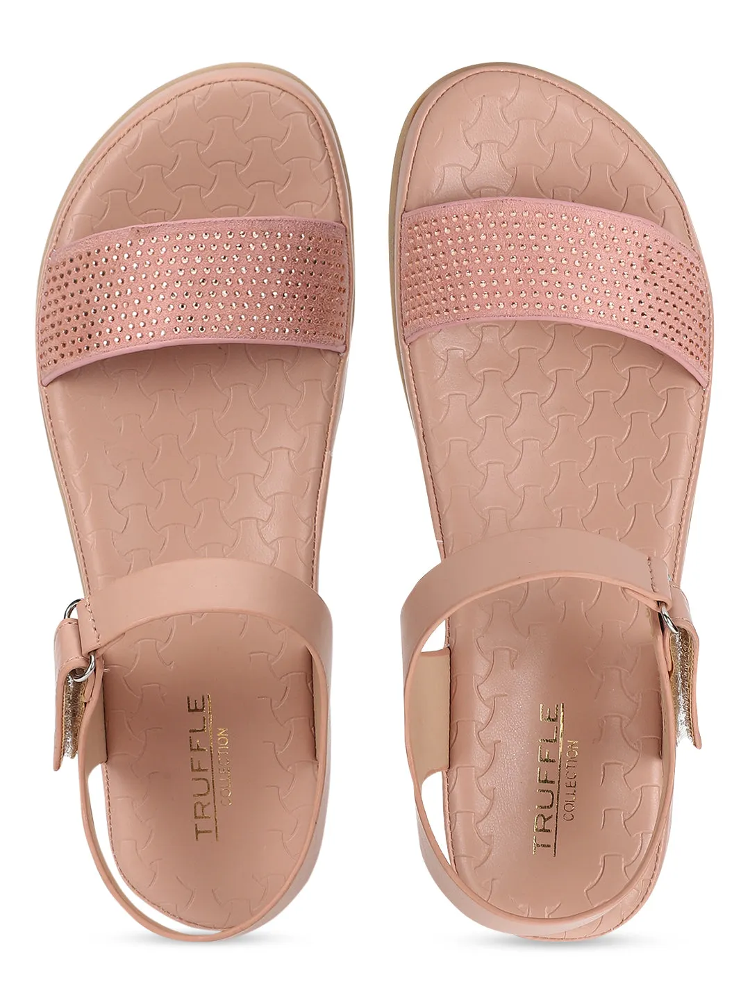 Pink PU Slip-On Sandal (TC-ST-016-PNK)