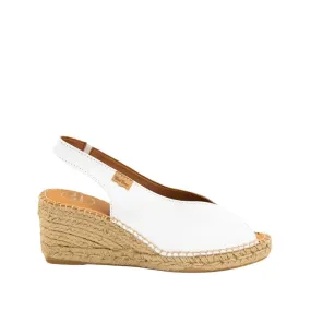 Plain Leather Wedges For Women - Laila-P