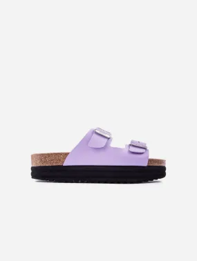 Plum Women's Vegan Footbed Sandals | Lilac