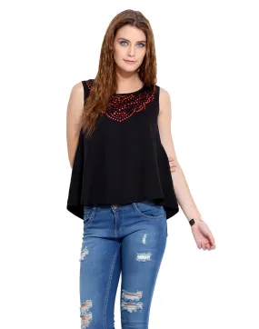 PORSORTE LASER CUT double layred BLOUSE