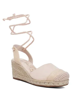 RagCompany - Aiden Lace-Up Crochet Espadrilles