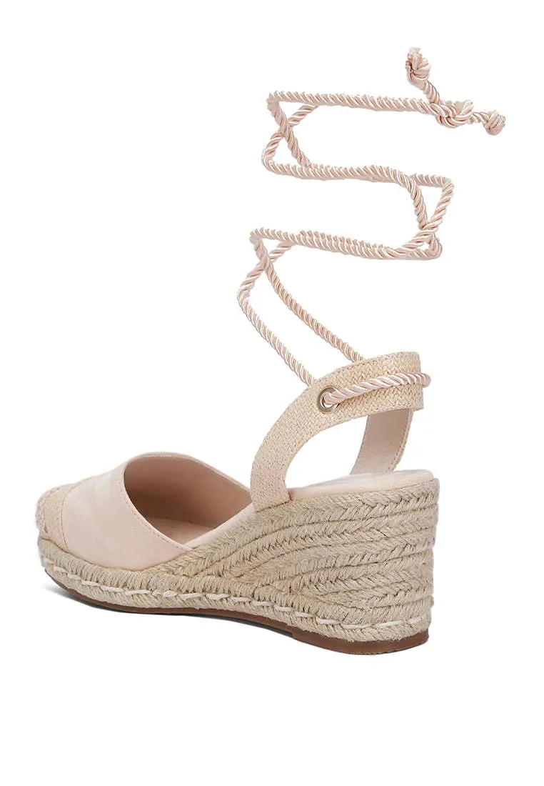 RagCompany - Aiden Lace-Up Crochet Espadrilles