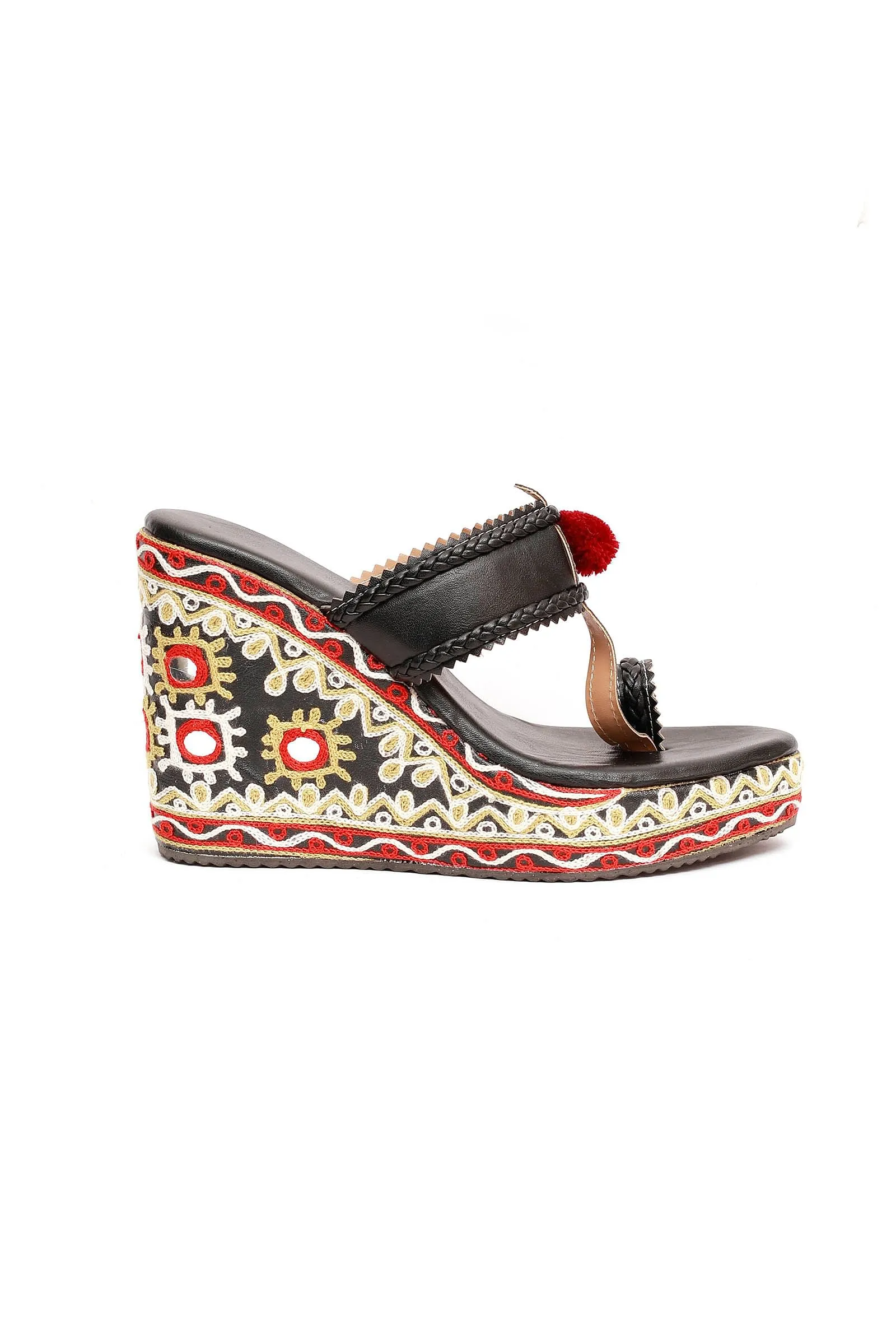 Red & Black Kutch Wedges