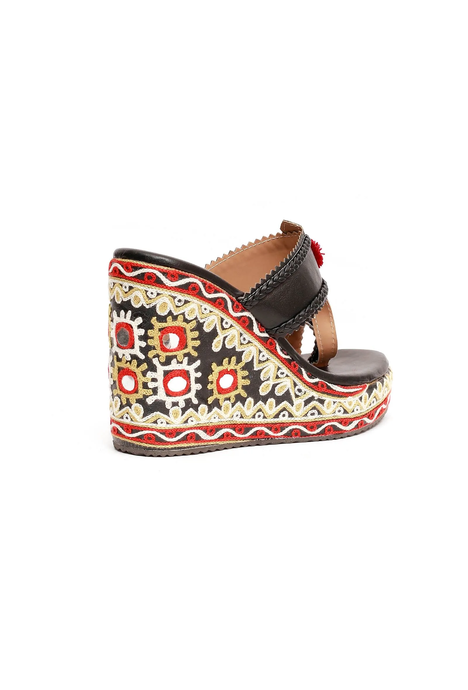 Red & Black Kutch Wedges