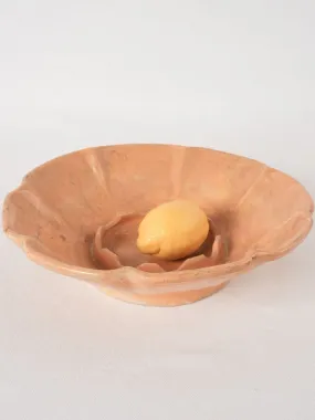 RESERVED CS  Ocher melon dish from Provence