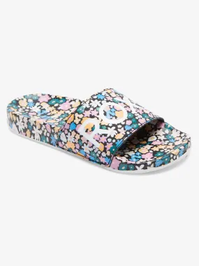 Roxy RG Slippy Printed Sandal-Black/Floral