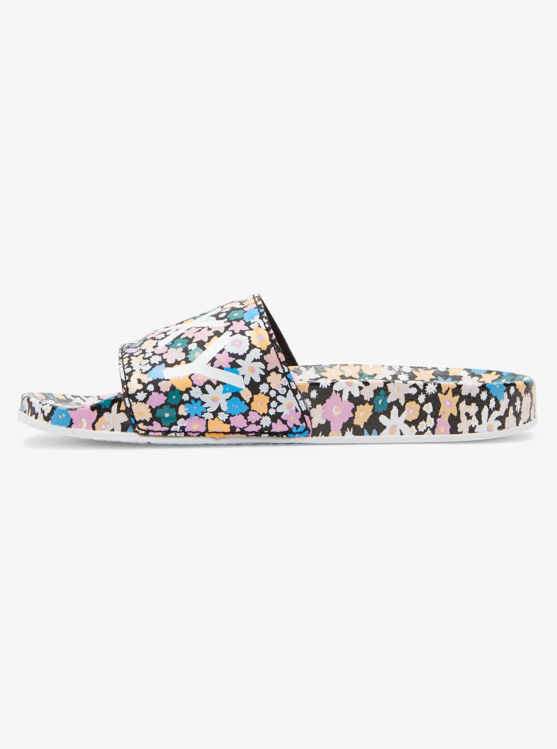 Roxy RG Slippy Printed Sandal-Black/Floral