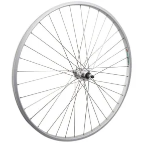 Rr Whl,27X1-1/4,Sil,Aly,36H 3/8'',Sw,Sil,126Mm,Fw,1S 27'' Alloy Urban Single Speed Wheels  Wheels  27''