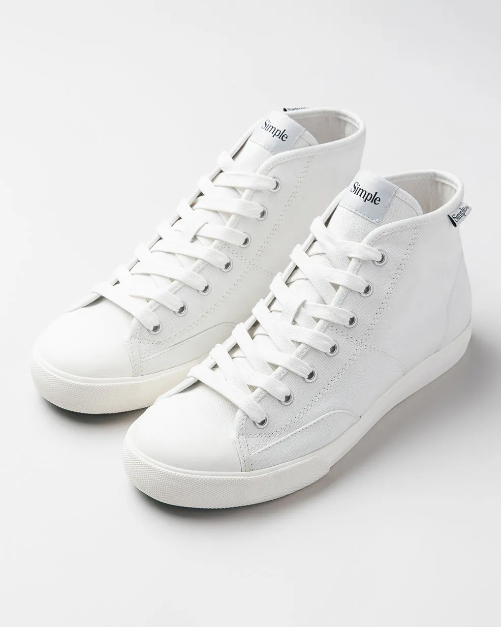 S1 Mid Canvas Shoes in White