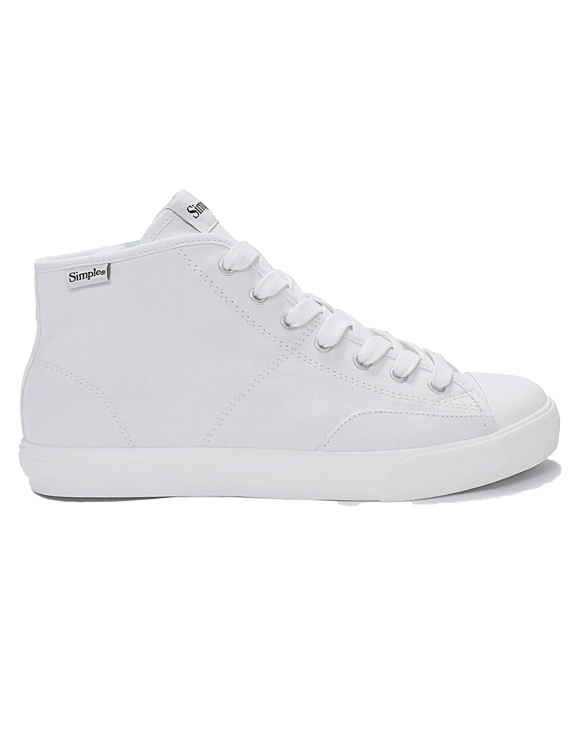 S1 Mid Canvas Shoes in White