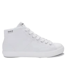 S1 Mid Canvas Shoes in White