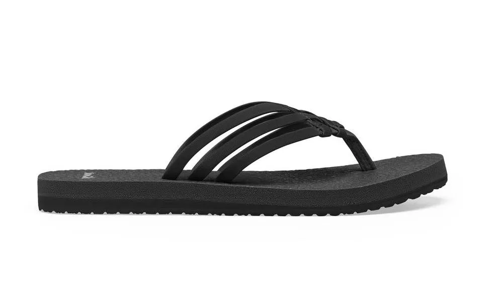 Sanuk Womens Yoga Sandy Black