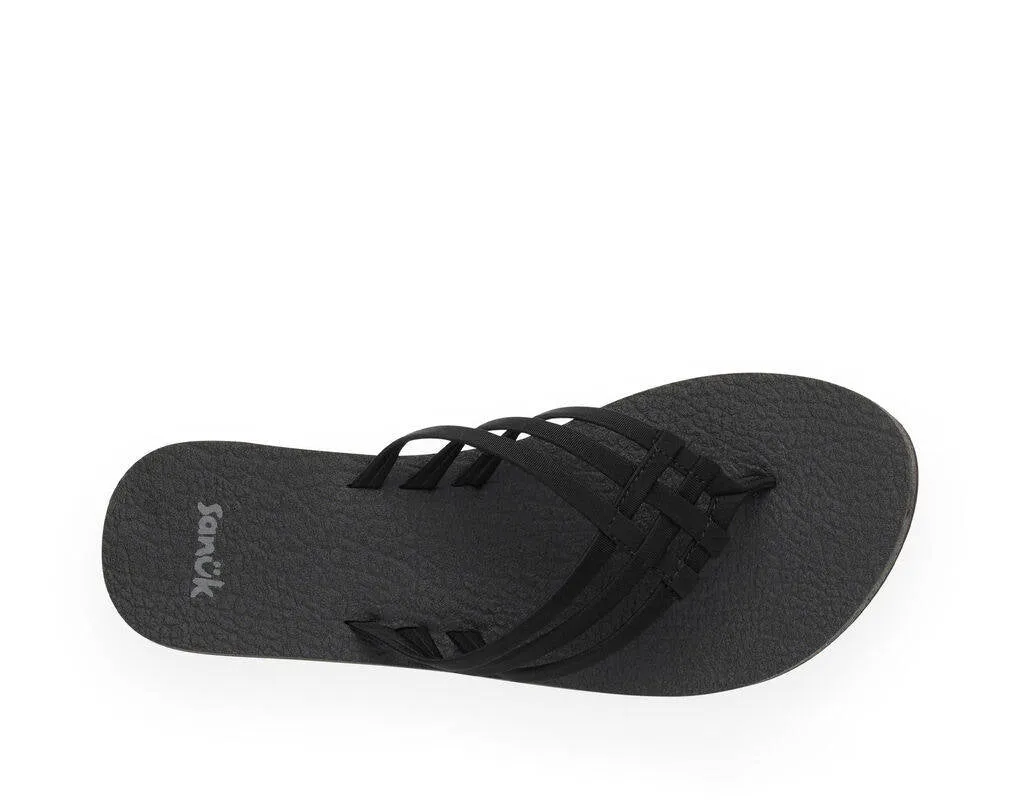 Sanuk Womens Yoga Sandy Black